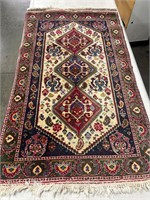 Persian Afshar Red & Cream 2'5" x 4' Small Rug