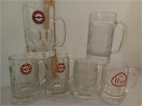 Heavy glass A&W Root beer mugs, beer & more