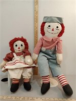 Raggedy Ann & Andy dolls