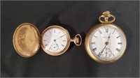 2 - Elgin Pocket Watches, Gold-filled *