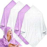 Reginary 4 Pack Baby Hooded Towels Coral Fleece Ba