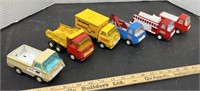 Assortment of Small Tonka Trucks
