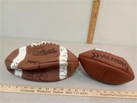 Signed footballs, unknown signatures