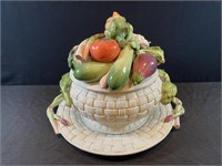 Fitz & Floyd Fruit Basket Tureen