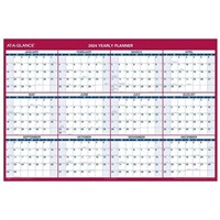 AT-A-GLANCE 2024 Monthly Erasable Calendar, Dry