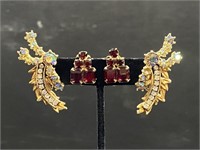 Vintage Weiss & HAR Clip Earrings