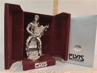 Elvis silver anniversary decanter with velvet