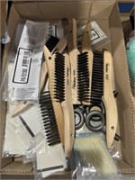 (6) New Wire Brushes, Zip Ties & More