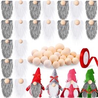 20 Pcs Precut Gnome Beard Faux Fur Costume Beard H