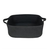XUANGUO Woven Cotton Rope Storage Basket with Hand