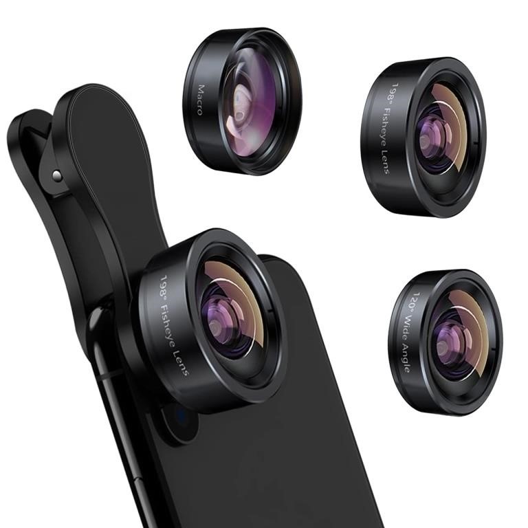 KEYWING Phone Camera Lens 3 in 1 Phone Lens Kit, 1