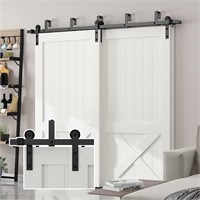 Skysen 5FT Low Ceiling Sliding Barn Door Kit  (No