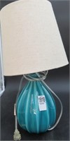 Green Lamp with Small Shade