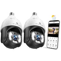 SYMYNELEC Light Bulb Security Camera Outdoor Water