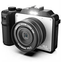 Digital Camera for Photography, 4K Vlog Camera, Du