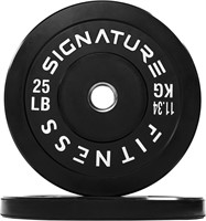 Signature Fitness Plate  Steel Hub  25 lbs