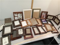 Picture frames, lots of brown color schemed & more