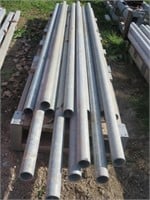 13 Pieces 2 7/8" OD Gal. Pipe 7 128" & 6 150" Long