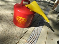 Five Gallon Metal Can with Gas