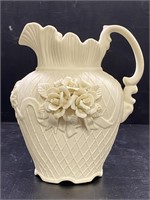 Floral Pottery Pitcher