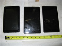 2 Amazon & 1 RCA 8" Tablets As IS