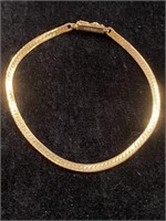 14kt Gold Italian Herringbone Bracelet