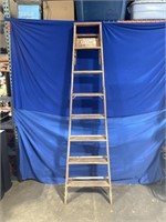 Wood folding A frame ladder