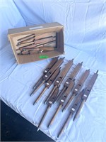 12 Wood Pipe Organ Pipes