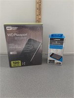 Portable hard drive and wireless USB drive