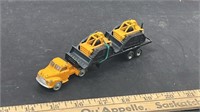 Dinky Toys 1950s Flatbed Truck with Dozers.
