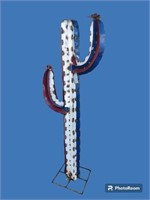 Patriotic Metal Cactus