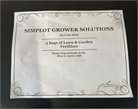 5 Bags Of Lawn & Garden Fertilizer