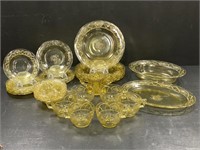 Federal Yellow Glass "Dutch Rose" & More