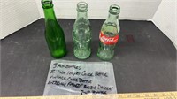 3 Vintage Pop Bottles