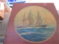 Sailboat Wooden Card Table
