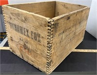 Wooden Explosives Box. 12" x 18" x 11" deep.