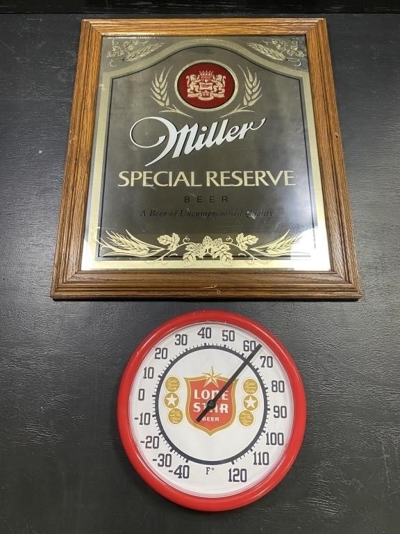 Miller Beer Mirror & More