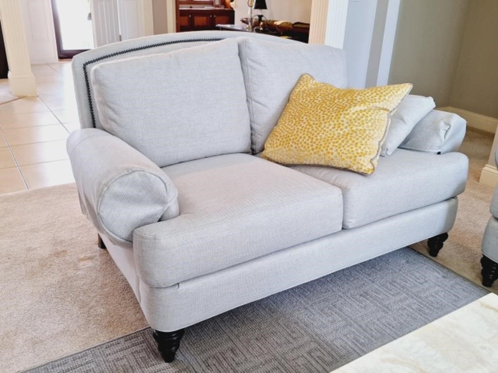 Newer Ethan Allen Sofa & Matching Loveseat