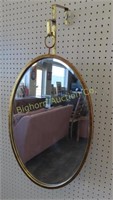 Oval Beveled Mirror Approx 16" x 23"
