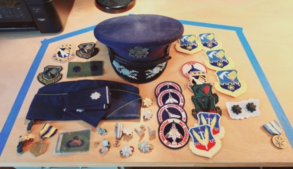 Air Force Hat, Cap, Medals & Patches
