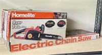 Homelite Electric Chain Saw in Box