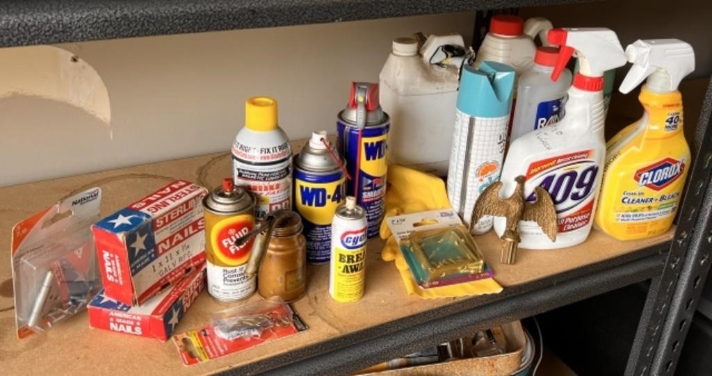 Household Cleaners, WD-40, Nails