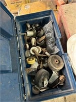 Toolbox full of casters