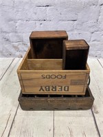 Vintage Wood Food Crates