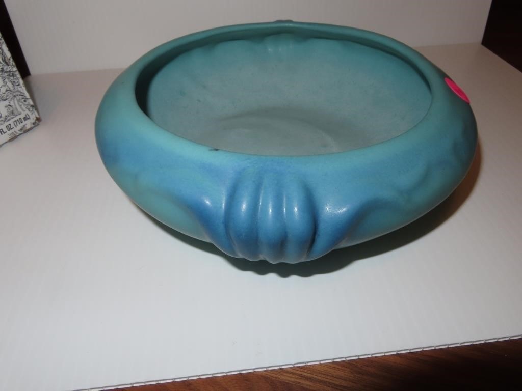 Van Briggle Bowl 9" x 2&1/2" (some marks on the