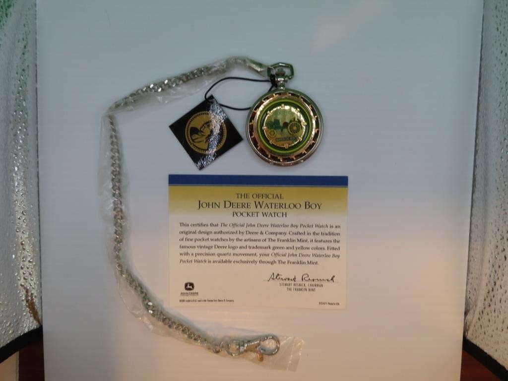 NEW John Deere Waterloo Boy Pocket Watch