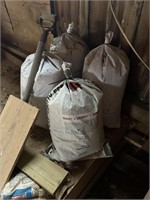 Four bags of sawdust