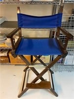 Blue Folding Directors Chair