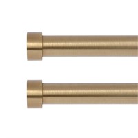 OLV 2 Pack Gold Rods for Window 28-48 inch, Adjus