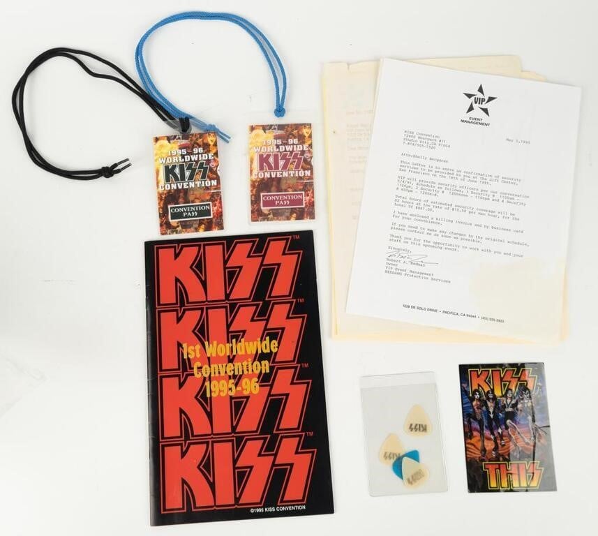 Lot of 1995 KISS Convention Items +
